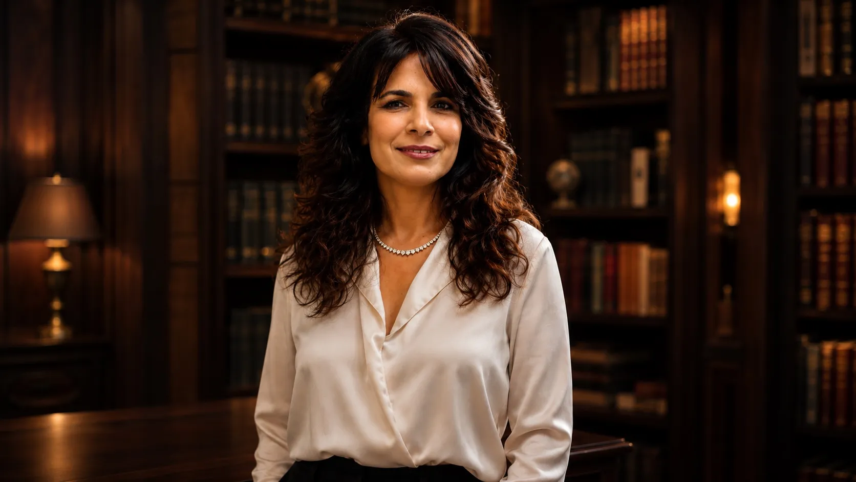 Nitsana Darshan-Leitner in her library office